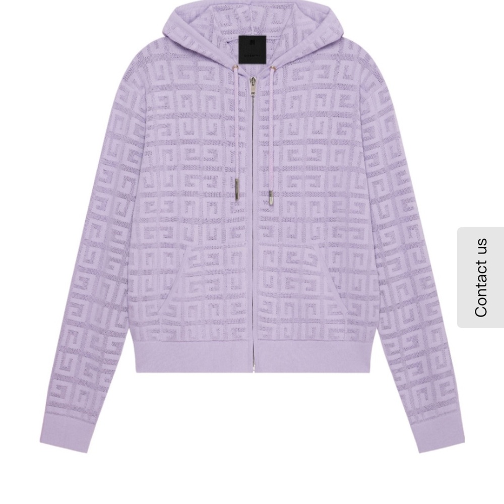 Givenchy Light Purple Hooded Sweatshirt